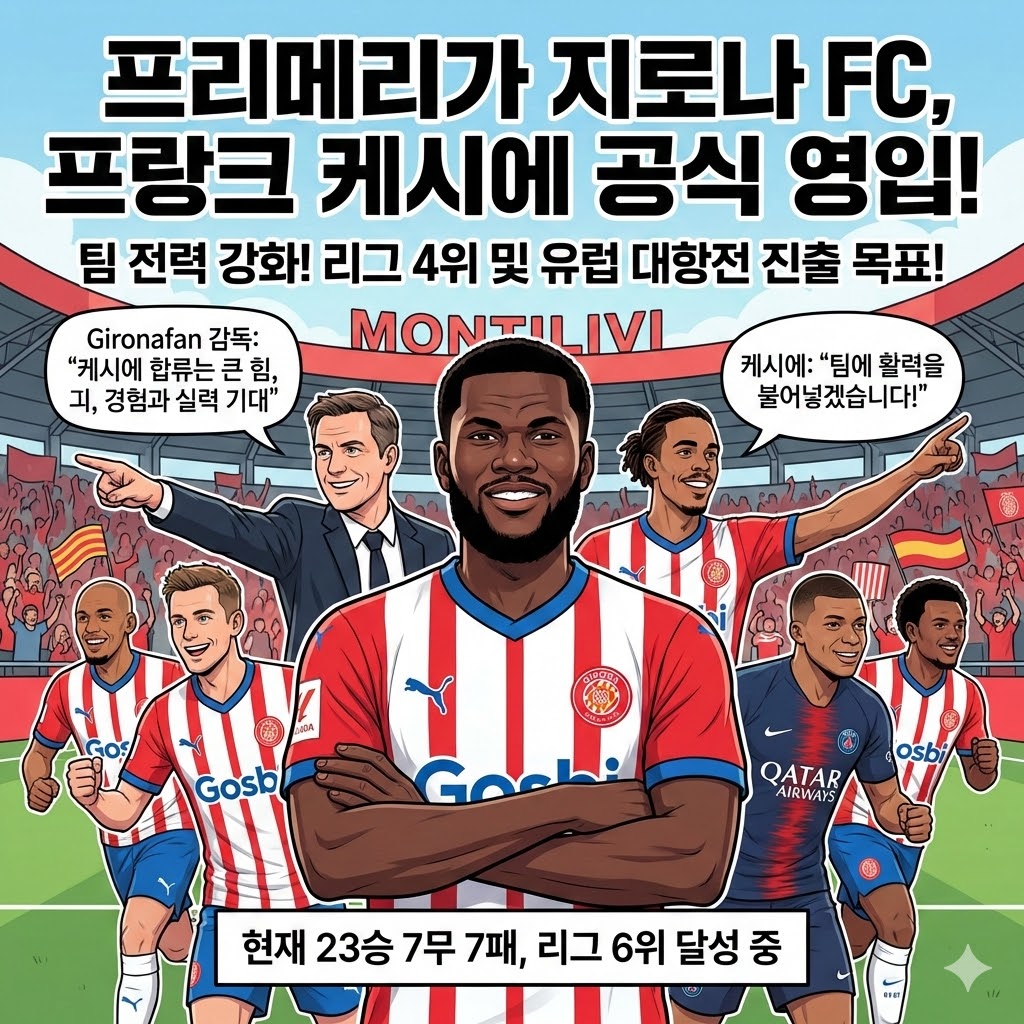 지로나, 케시에 영입! [유럽 대항전] 꿈틀
